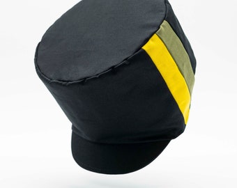 Schwarz-grün-gelbe Dreadlocks-Mütze