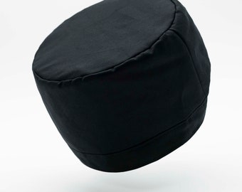 Rasta hat in black cotton for dreadlocks