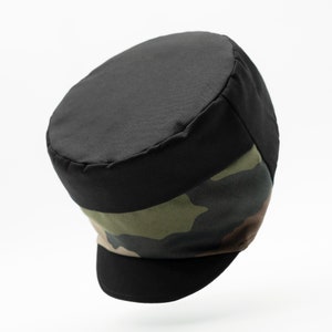 Rasta-Mütze für Dreadlocks in Schwarz und Militär-Camouflage