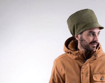 Cap Rasta dreadlocks katoen kaki