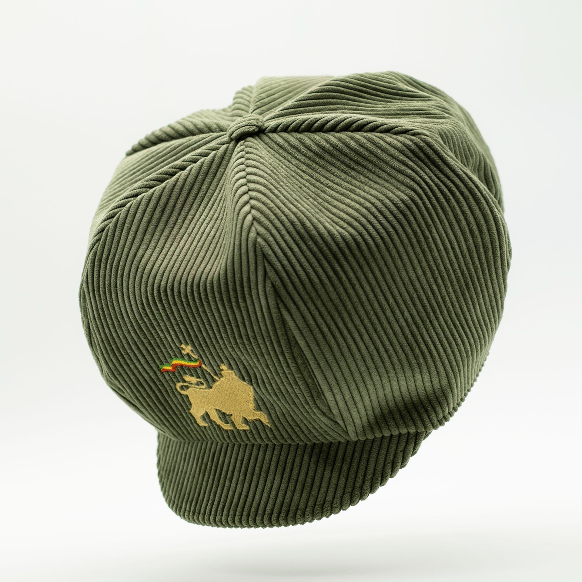 Kakhi Rasta Rasta Dreadlocks Hat Lion of Judah Embroidery Khaki Corduroy - Etsy
