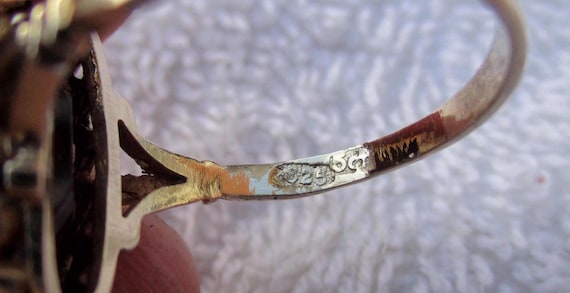 Antique 15ct Solid Gold Oval Shaped 'Amethyst' So… - image 8