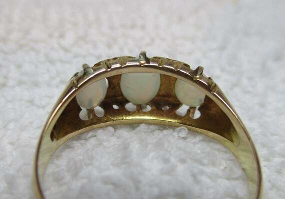 Edwardian{Birmingham 1904} 18ct Solid Gold 7-Ston… - image 7