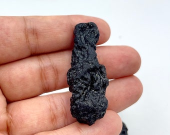 Tectita cruda de Tailandia, vidrio de impacto natural para joyería