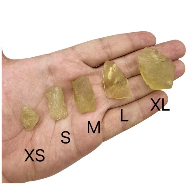 1 Pc Natural Libyan Desert Glass Tektite for healing and Making Jewelryin XSmall / Small/Medium / Large/ XLarge