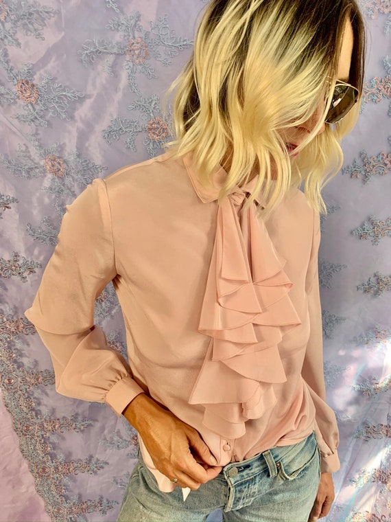 Vintage Ruffle Blouse | Romantic Ruffle Top | Chic