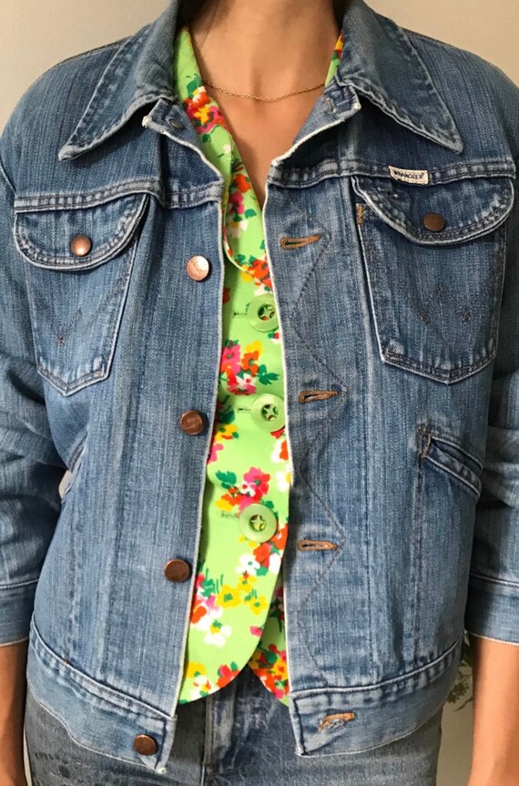 Vintage Wrangler Denim Jacket | 70s Wrangler Denim
