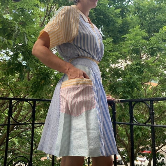 Vintage Striped Silk Skirt | 80s Silk Skirt | Vint