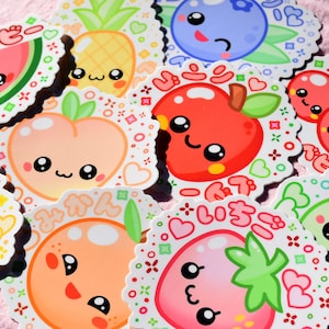 Kawaii Fruit Baby Vinyl Decals
