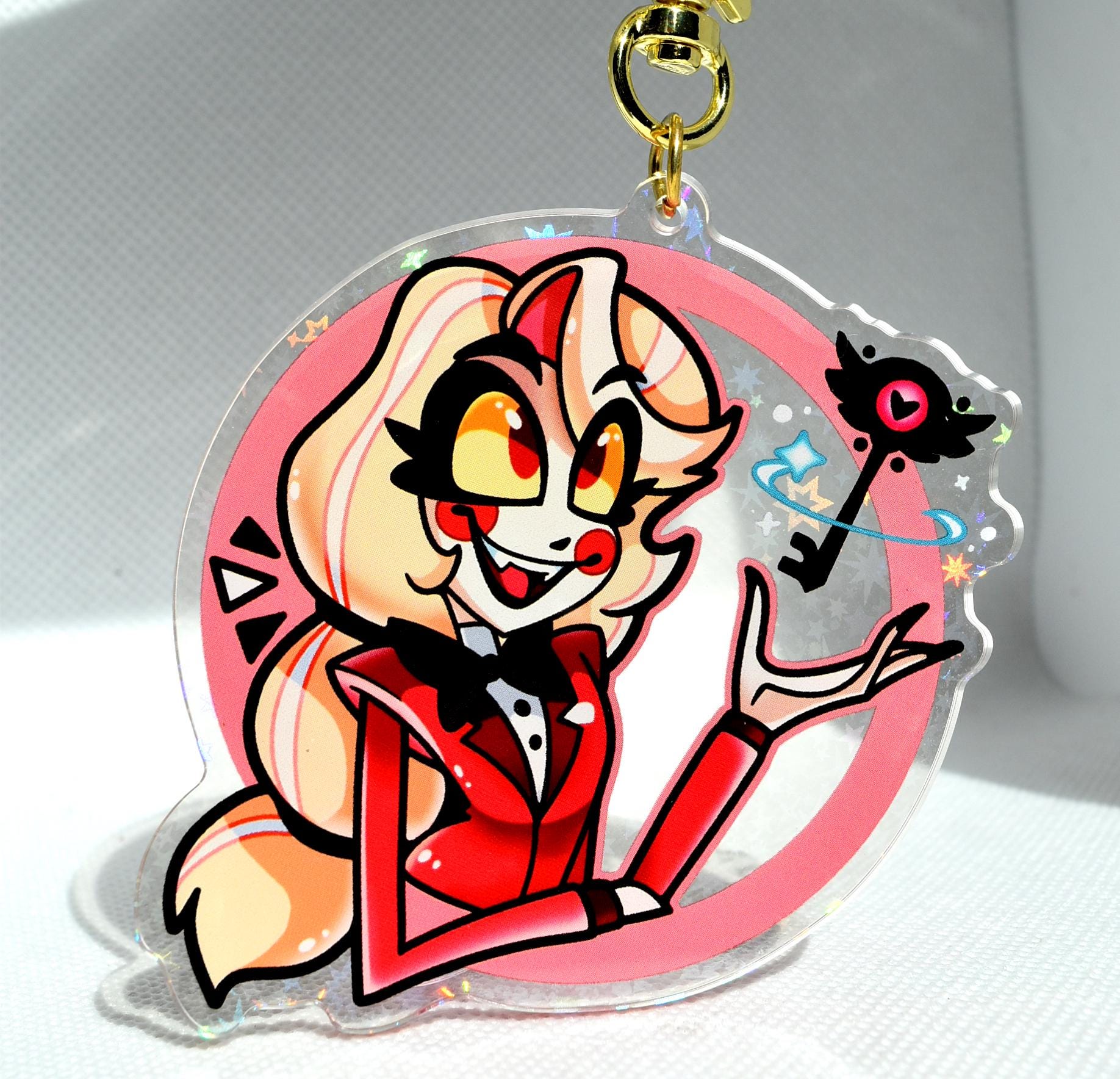 ハズビンホテル バレンタイン チャーリー ヴァギー アクリルキーホルダー ハズビンホテル hazbin hotel バレンタイン アクリル