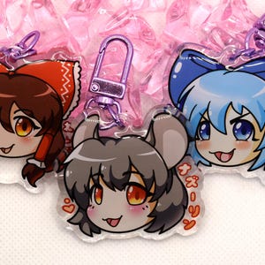 Touhou Charms - Cirno / Nazrin / Reimu