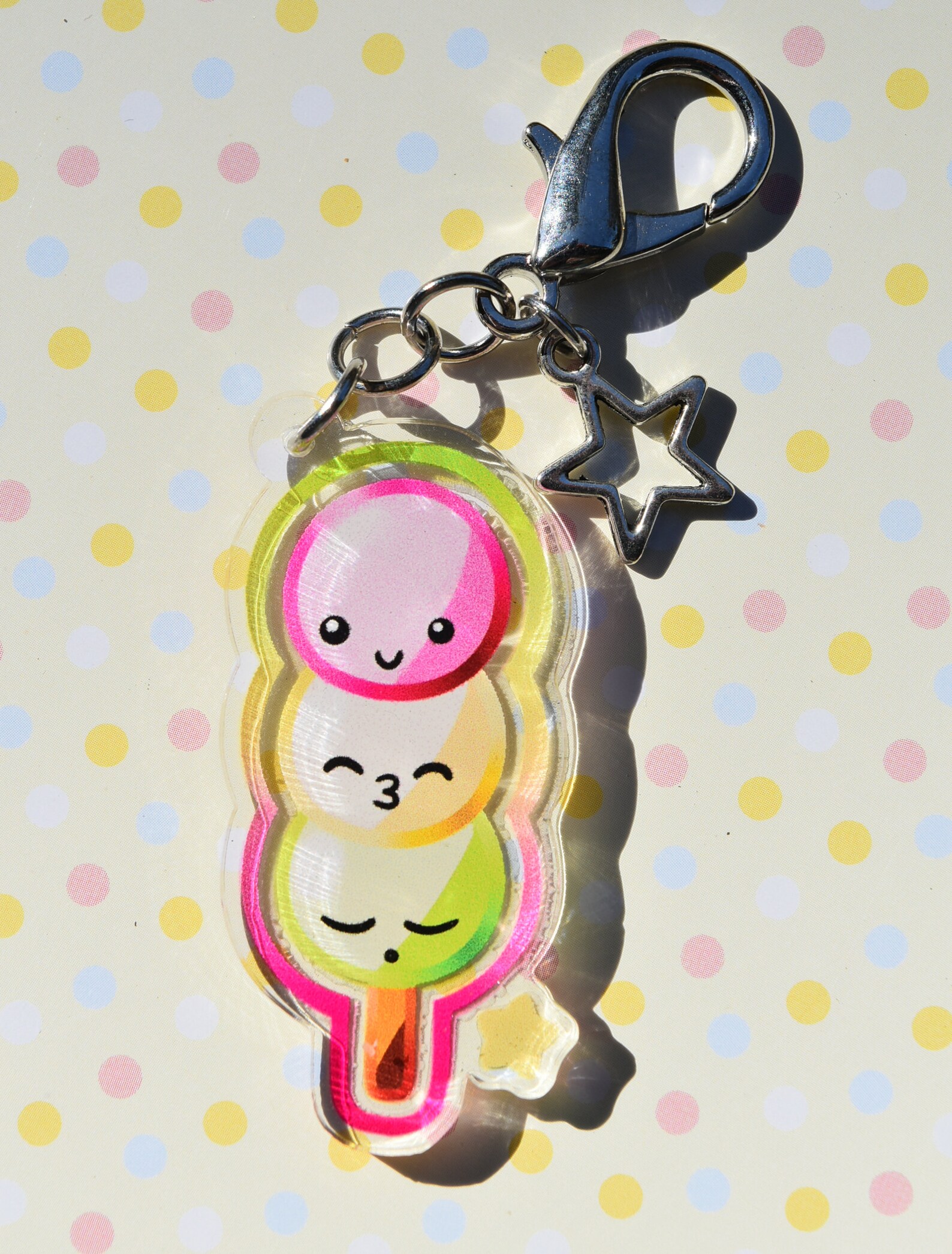 Kawaii Food Keychains Ramen, Dango, Parfait, Boba Sweet Pastel Charm Etsy