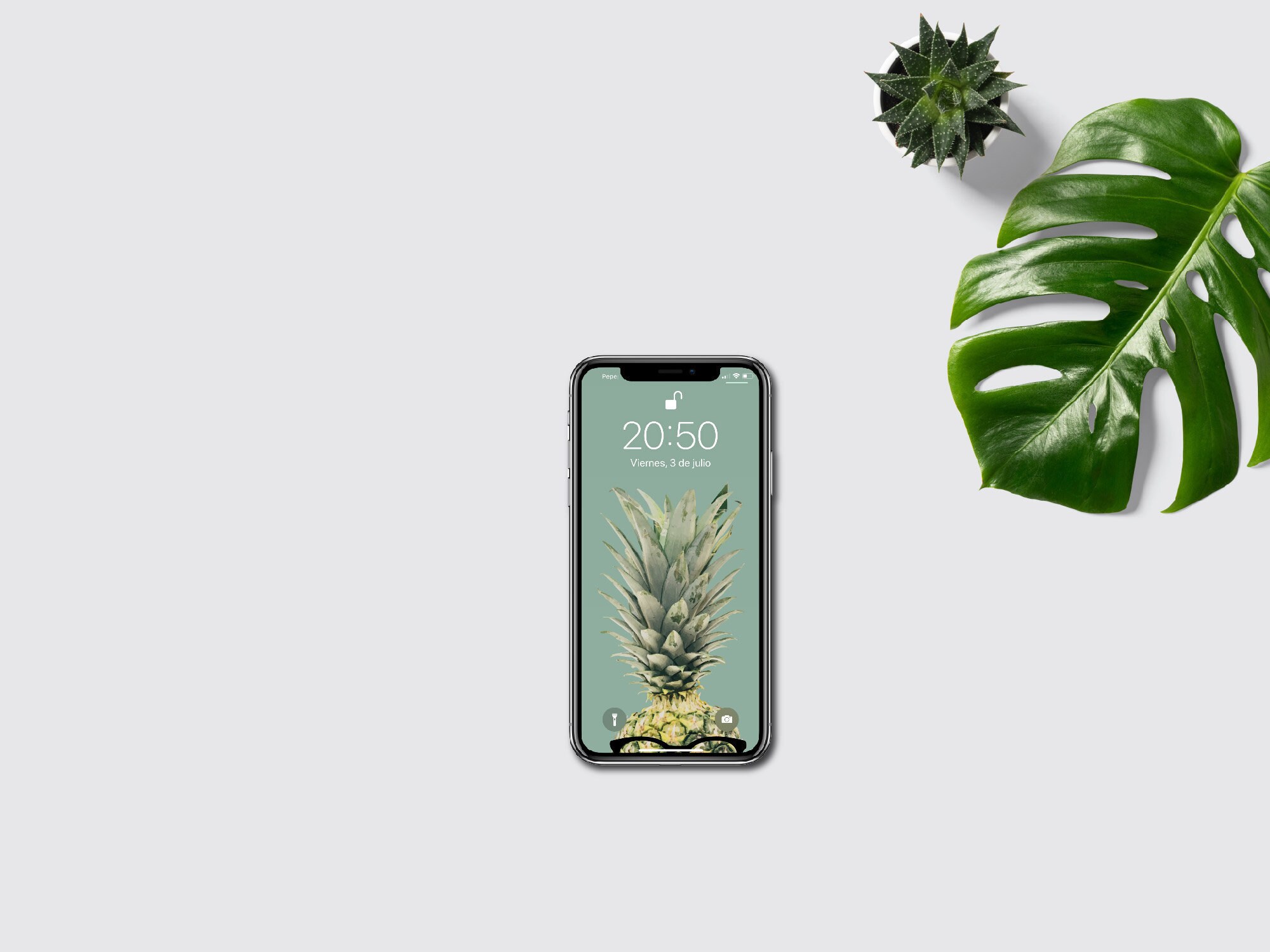 Wallpaper Pineapple Floral Mobile Phone Wallpaper Iphone Etsy