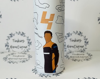 Personalised Lando Norris 20oz Stainless Steel Tumbler for any F1 fan - F1 - Personalised Gift