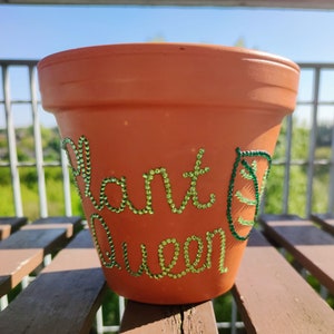 Plant Queen Rhinestone Plant Pot