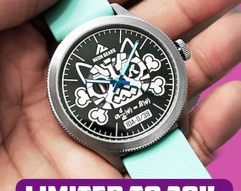Limited Edition Schrödinger Cat Watch – Quantum Physics Gift, Spinning Dial Watch, Science Timepiece, Collector  Watch for Him