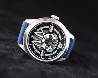 Rabbit Hole Quantum Physics Watch | Matrix-Inspired Rabbit Face Dial | Series 39 Collectible Quartz Watch | Unique Gift for Thinkers