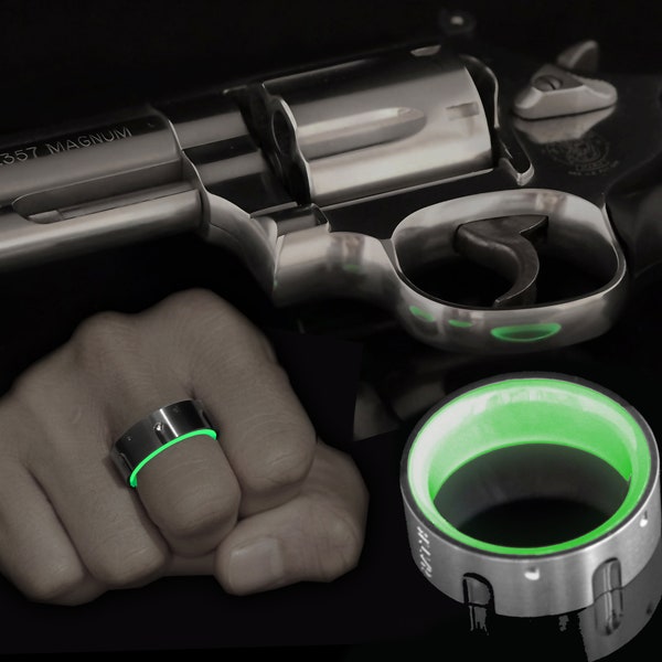 Unique Mens Ring World's First Revolver Inspired Glowing Rings by Rvlvr