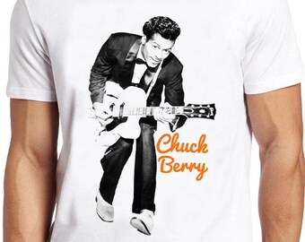 Chuck Berry Inspired T-Shirt Rock and Roll The 50's Johnny B Goode Buddy Holly Chuck Berry Inspired T-Shirt Rock and Roll The 50's Johnny B Goode Buddy Holly