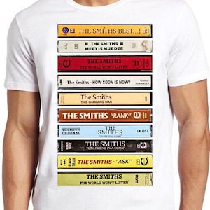 Camiseta The Smiths B1572 Álbuns Cassete Retro Cool Top Tee