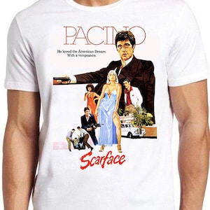 Scarface Film T Shirt B323 Retro  Cool Gift Tee