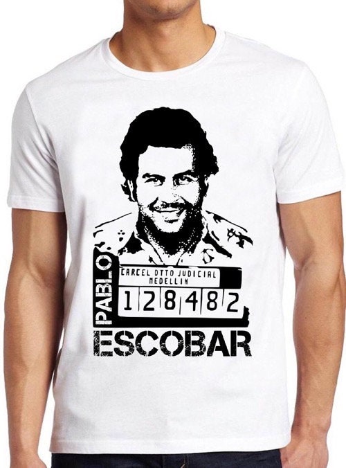 Discover Pablo Escobar Mugshot T Shirt Colombia Narcos Cocaine Cartel  Gift Retro Cool Top Tee