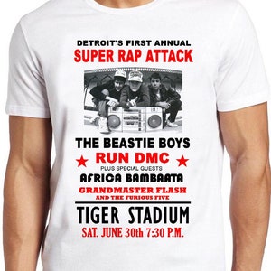 Detroit Super Attack T Shirt B1287 Beastie Boys Poster Retro Cool Top Tee