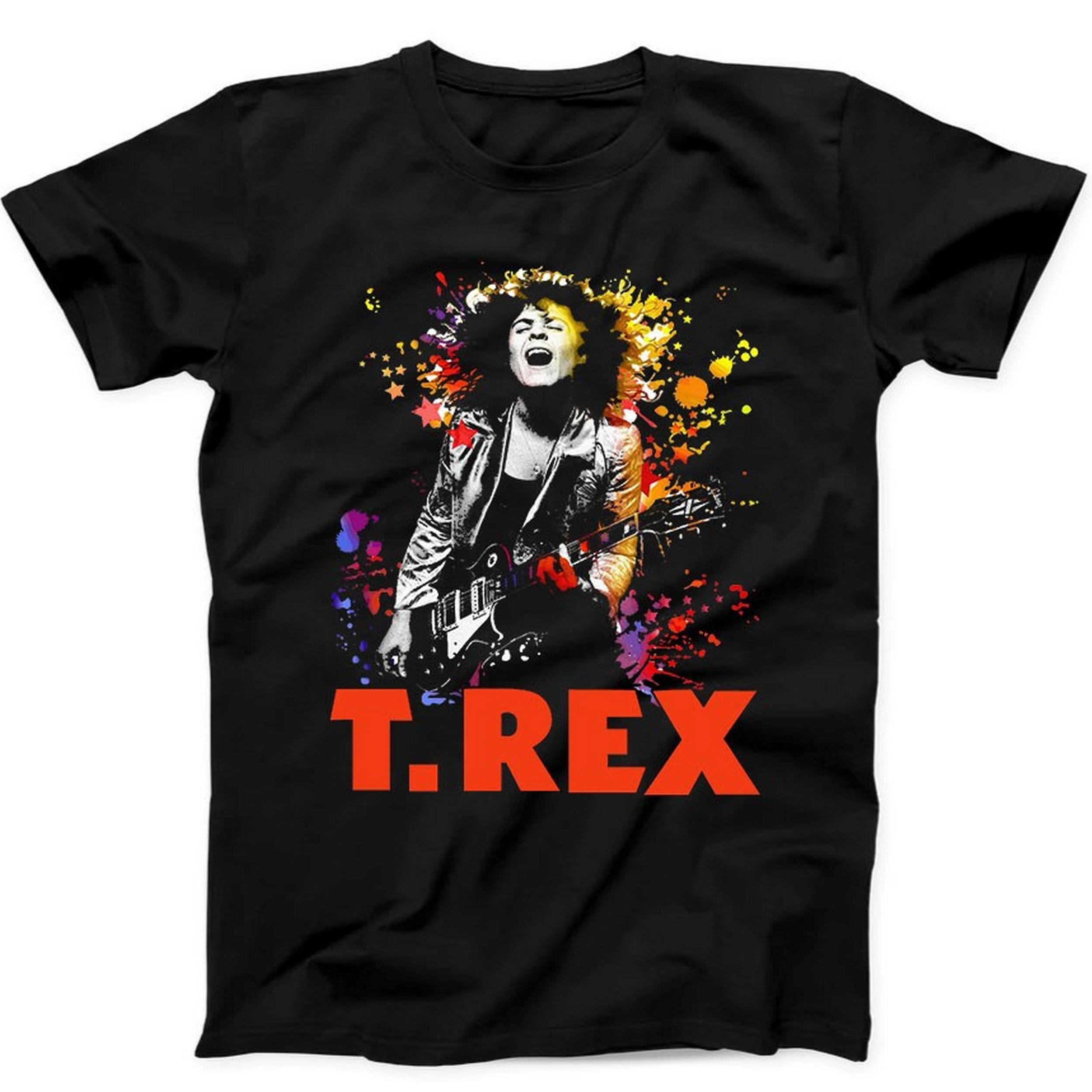 T.Rex Rock Band Marc Bolan Music Trex Best Seller Gift Tee Black T Shirt B29
