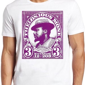 Thelonious Monk T Shirt B2998 Jazz Bop Music Retro  Cool Top Tee
