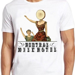 Camiseta Neutral Milk Hotel B1058 Camiseta estilo retro indie rock