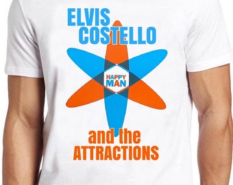 Elvis Costello T Shirt B1849 Get Happy Music Retro Cool Top Tee