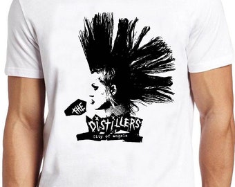 The Distillers City Of Angels T Shirt B2365 Mohawk Punk Rock Music Retro Cool Top Tee