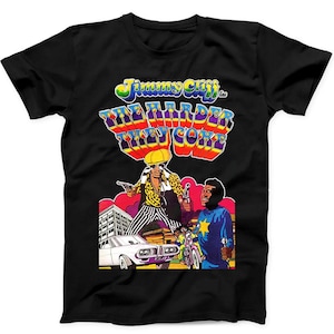 The Harder They Come Poster Jimmy Cliff Film Reggae Gift Tee Black T Shirt B14