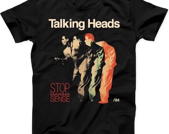Talking Heads Stop Making Sense 84 Punk Rock Music Gift Tee Black