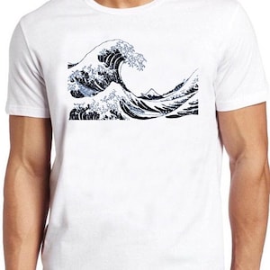 The Great Wave off Kanagawa T Shirt B3012  Retro Cool Top Tee