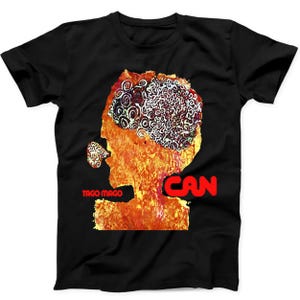 Can Tago Mago German Krautrock Punk Rock Retro Music Gift Black Tee T Shirt 424