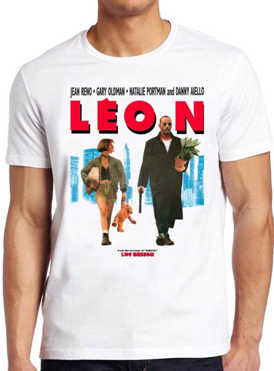 Leon the Professional T Shirt B771 Movie Poster Cool Top Tee Leon the Professional T Shirt B771 Movie Poster Cool Top Tee