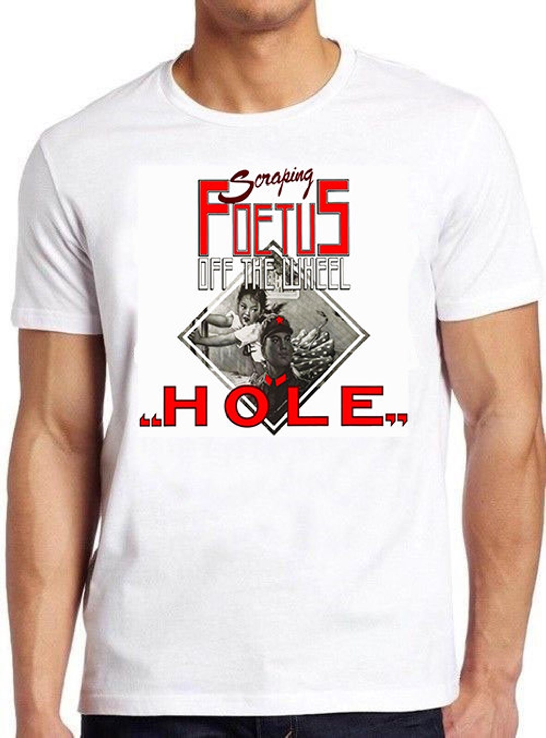 【SKOOT】NO FEELS T-SHIRT SPK Shirt - Whitehouse wolf eyes prurient noise industrial