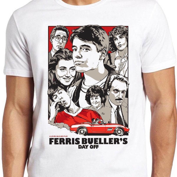 Ferris Bueller's Day Off T Shirt  B1427 80s Teen Comedy Movie Retro Cool Top Tee