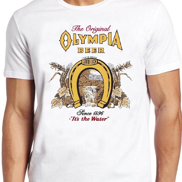 Olympia Beer T Shirt B588 It's The Water Retro Cool Top Tee