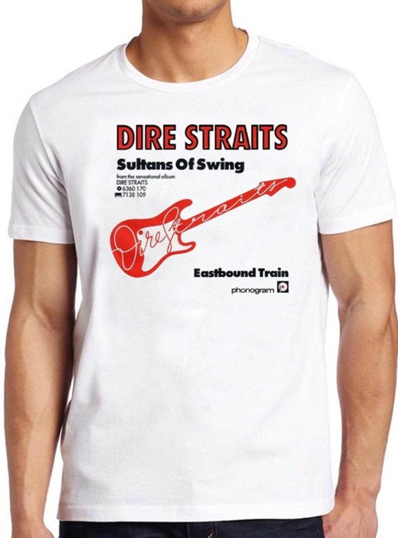 Dire Straits T Shirt B168 Music Guitar Rock Gift Retro Cool Etsy