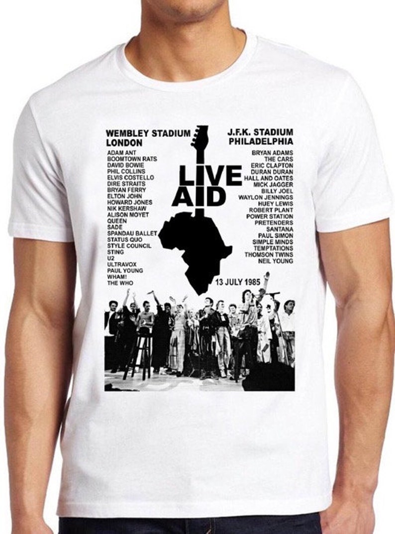 original live aid t shirt