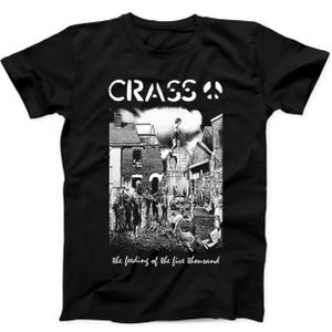 Crass The Feeding Of The 5000 Music Limited Edition Gift Black T Shirt B67