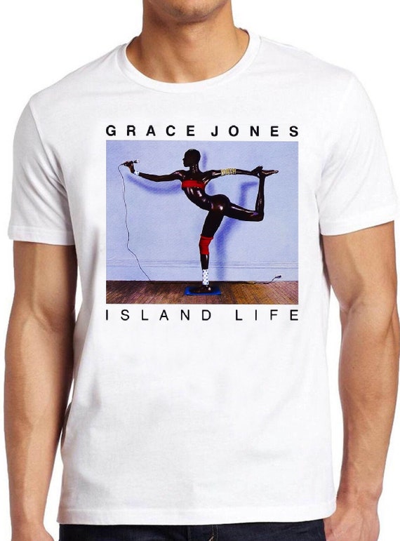 Grace Jones T Shirt B1289 Island Life Model Singer Retro