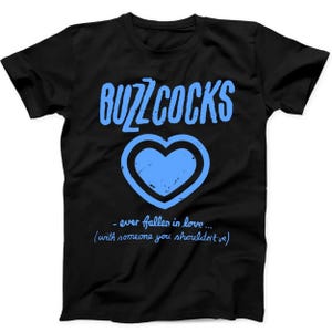 Buzzcocks Ever Fallen In Love Punk Retro Musik Geschenk T-Shirt Schwarz T-Shirt B94