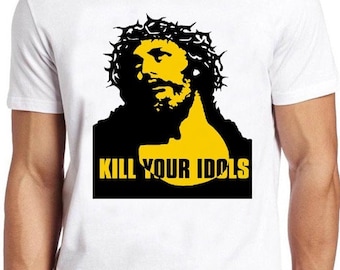 Kill Your Idols  T Shirt B719  Hard Rock Heavy Metal  Retro Cool Top Tee