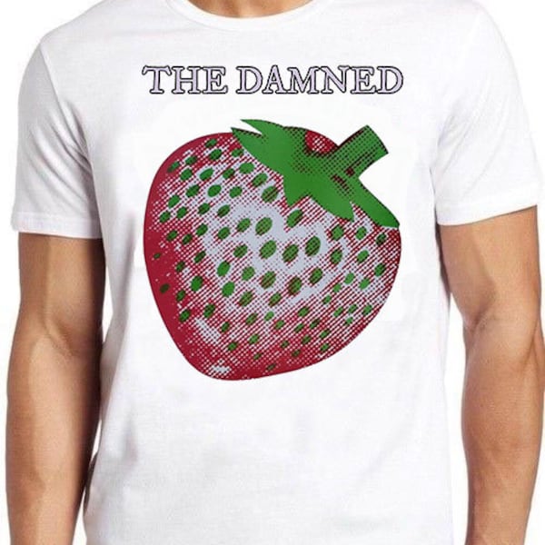 The Damned Strawberries T-shirt B2275 Punk Rock Retro Cool Gift Tee