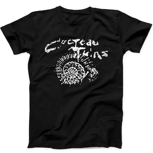 Cocteau Twins Snail Music Punk Rock Gift Tee Black T Shirt B40
