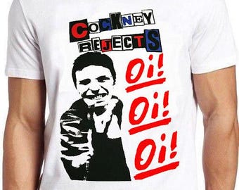 Camiseta retro de regalo de la banda de punk rock Cockney Rejects Oi Oi Oi 7285