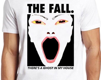 The Fall There’s A Ghost In My House T Shirt B1797  Music Punk Rock Retro Cool Top Tee